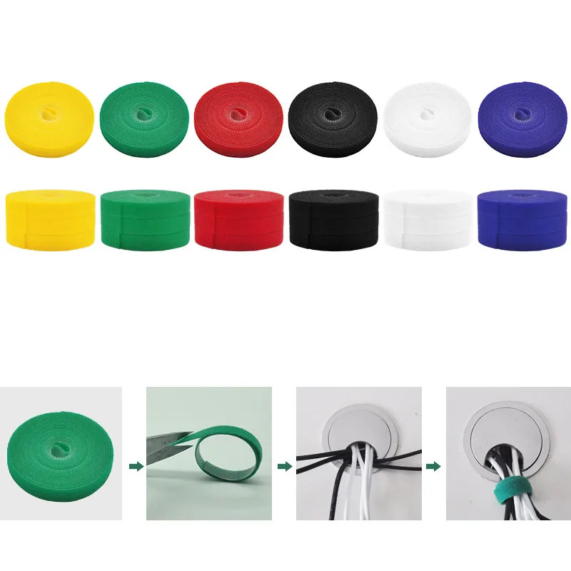 Cable Velcro Strap - 1/2/3pcs Reusable 5M Cable Organizer Wire