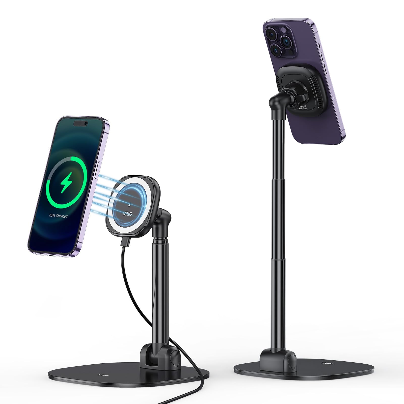 Desk Setup Apple - UURig VRig Desk Wireless Charging Magnetic