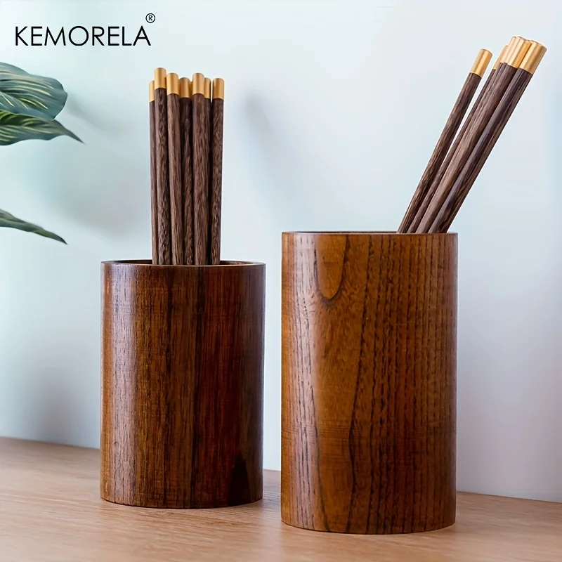 Drawer Organizer Bamboo - 1PCS Wooden Chopsticks Holder - Bamboo