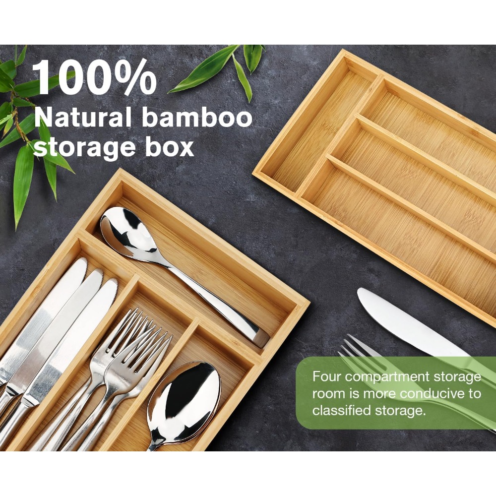 Durable Bamboo Drawer Organize - Drawer Organizer Bamboo 评论和价格
