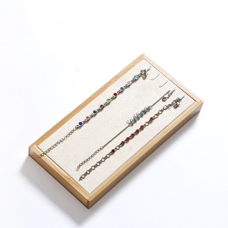 Bamboo Beige Jewelry Rings Dis - Drawer Organizer Bamboo 评论和价格