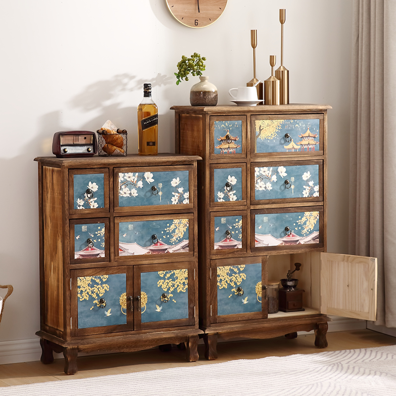Solid Wood Storage Cabinet  Mu - Drawer Organizer Bamboo 评论和价格