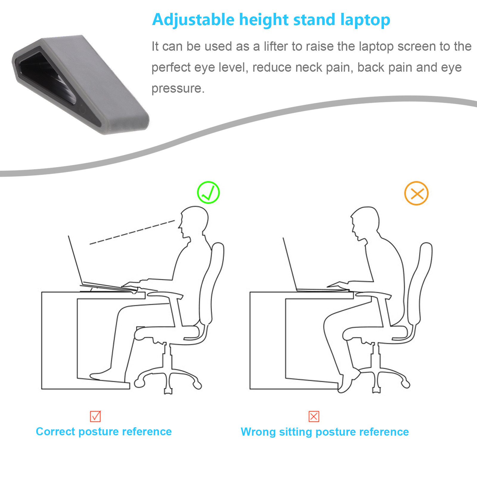 2Pcs Laptop Stand Notebook Ris - Desk Setup Laptop 评论和价格