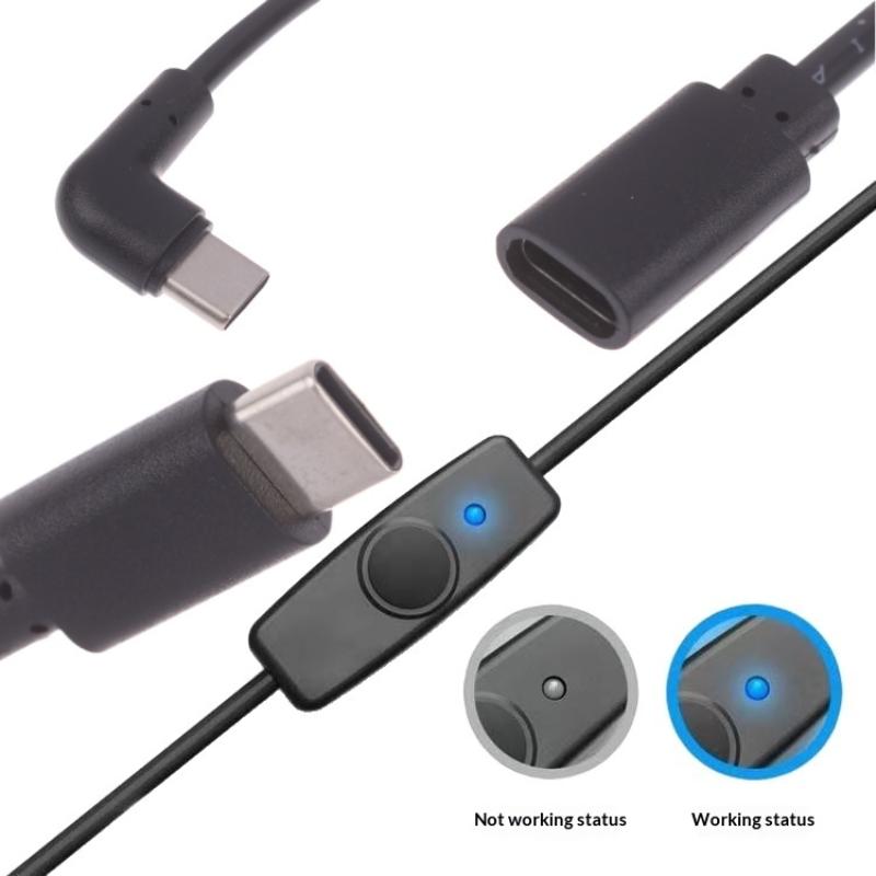 New 1/3Pcs USB-C To Type C Pow - Desk Setup Led Strip 评论和价格
