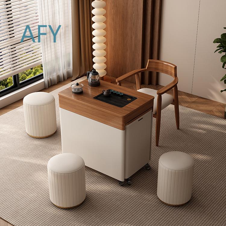 Solid Wood Mobile Table and Ch - Desk Setup Small Room 评论和价格