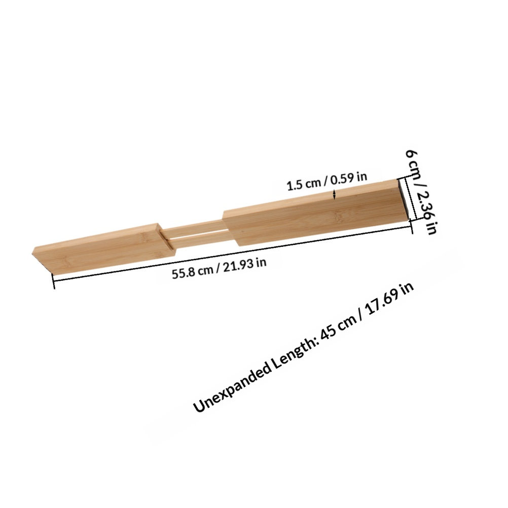 2Pcs Bamboo Drawer Dividers Ad - Drawer Organizer Bamboo 评论和价格
