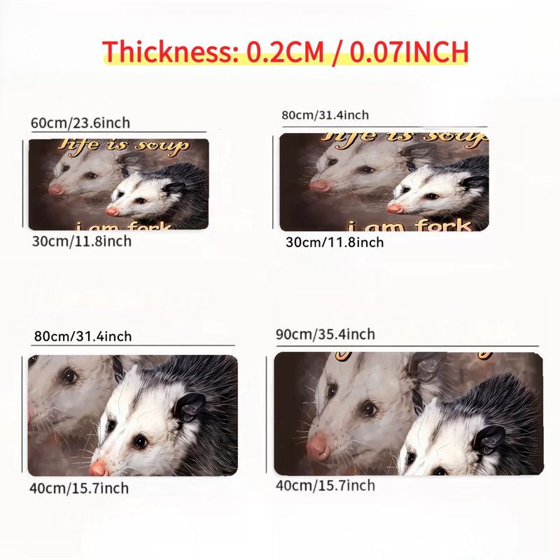 Whimsical Large Mouse Pad Flyi - Desk Setup Ergonomics 评论和价格