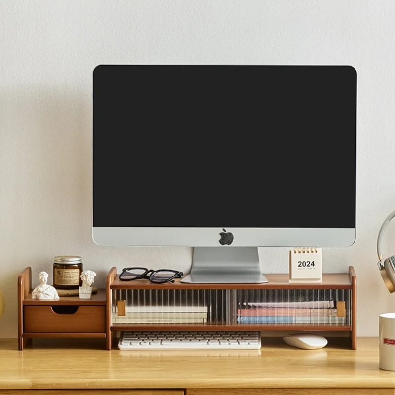 ‌Monitor Stand with Drawer-Adj - Drawer Organizer Bamboo 评论和价格