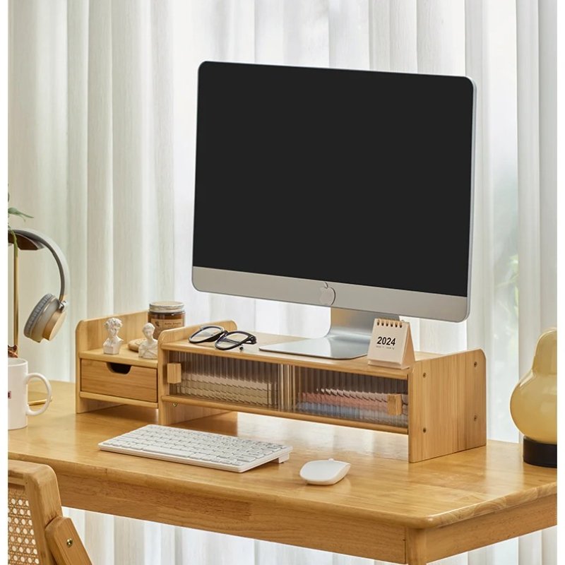 ‌Monitor Stand with Drawer-Adj - Drawer Organizer Bamboo 评论和价格