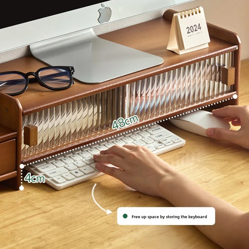 ‌Monitor Stand with Drawer-Adj - Drawer Organizer Bamboo 评论和价格