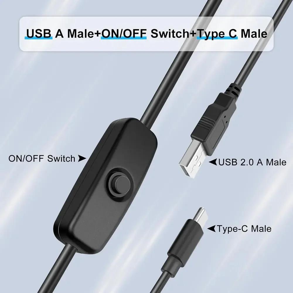USB Type C Cable with on Off S - Desk Setup Led Strip 评论和价格