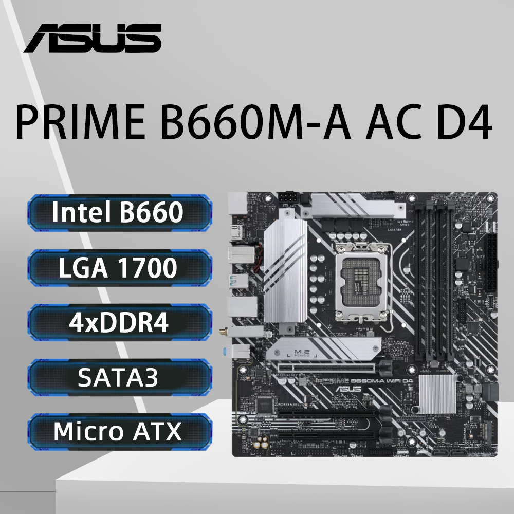 ASUS PRIME B660M-A AC D4 Mothe - Intel Cpu Core I9 评论和价格