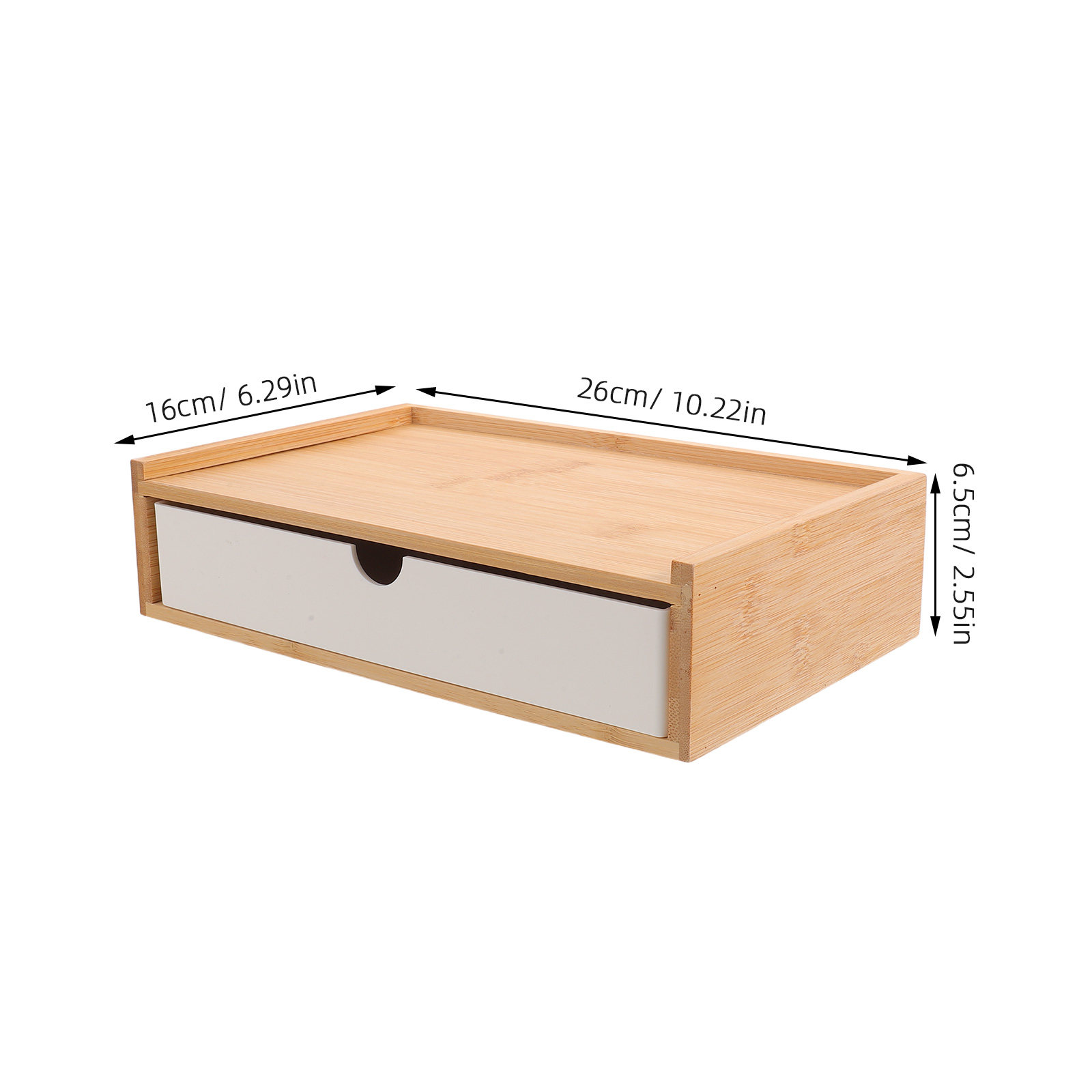 Bamboo Desktop Organizer Box S - Drawer Organizer Bamboo 评论和价格