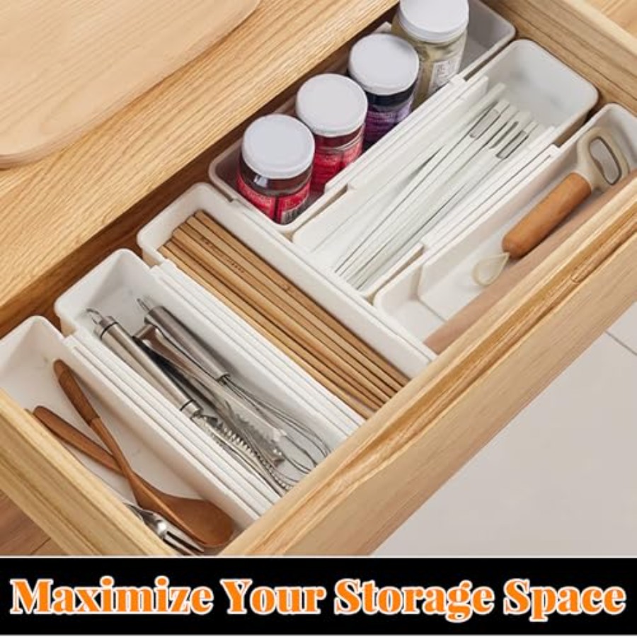 Expandable Drawer Organizer fo - Drawer Organizer Bamboo 评论和价格