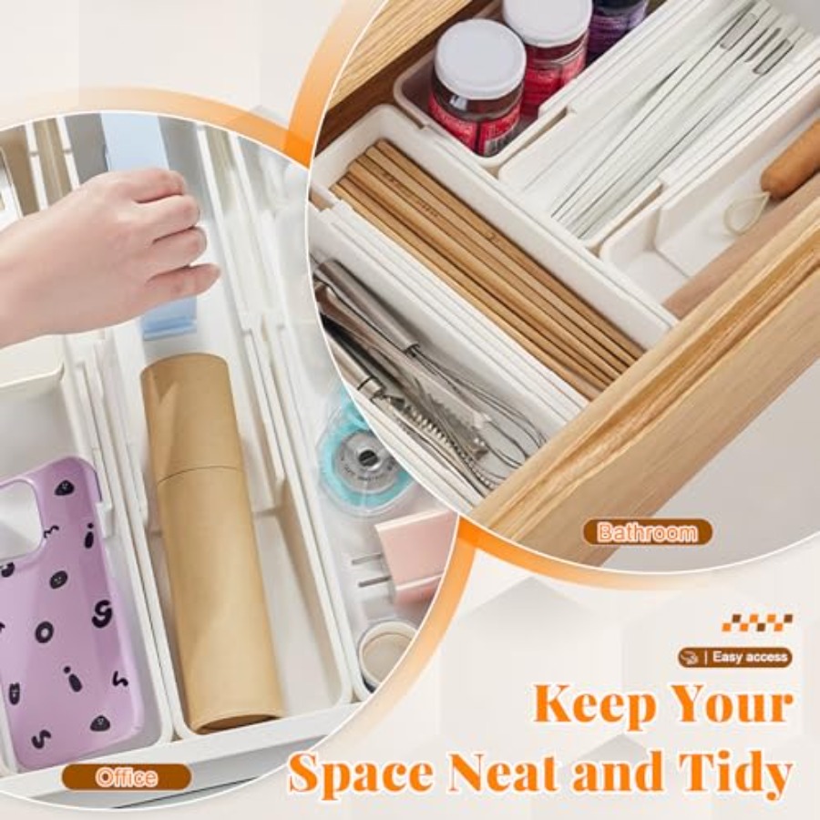 Expandable Drawer Organizer fo - Drawer Organizer Bamboo 评论和价格