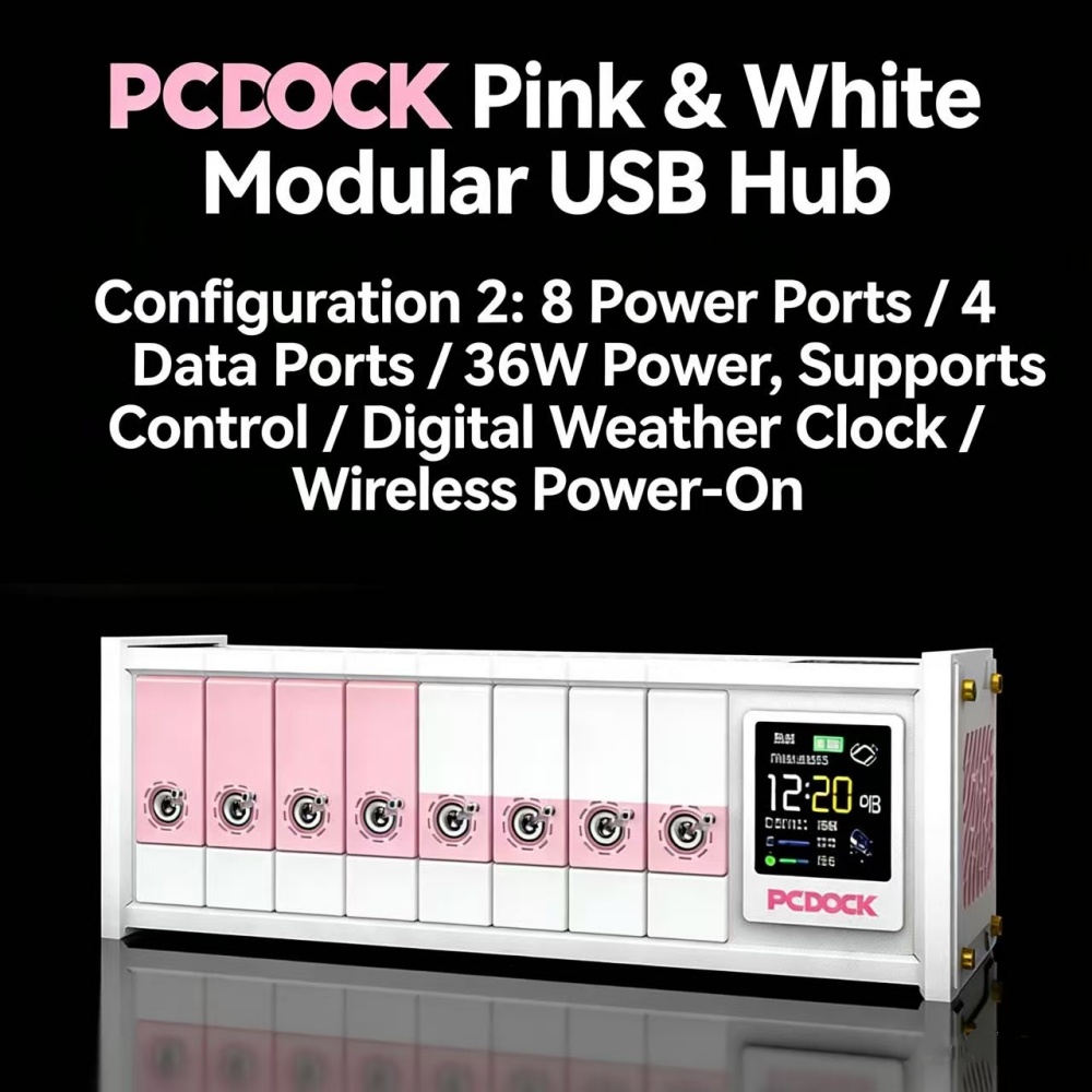 PCDOCK Block USB Desktop Power - Desk Setup Laptop 评论和价格