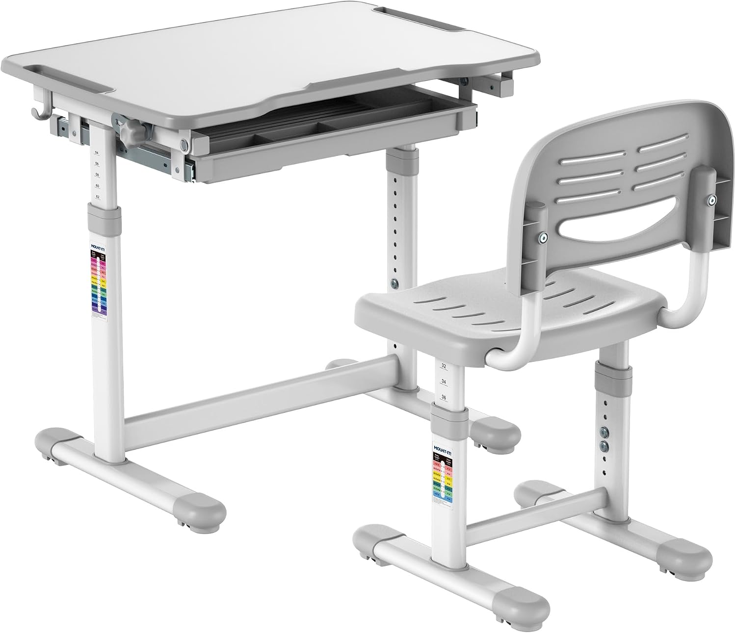 Kids Desk and Chair Set Height - Desk Setup Ergonomics 评论和价格