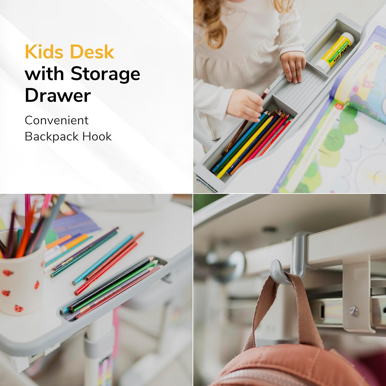 Kids Desk and Chair Set Height - Desk Setup Ergonomics 评论和价格