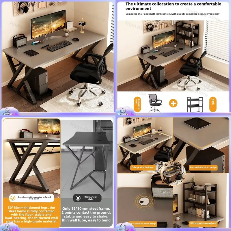 Modern Wooden Computer Desk fo - Desk Setup Ergonomics 评论和价格