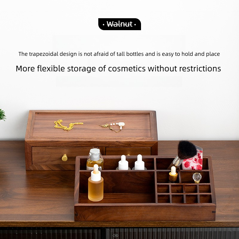 Solid Wood Double Layer Organi - Drawer Organizer Bamboo 评论和价格