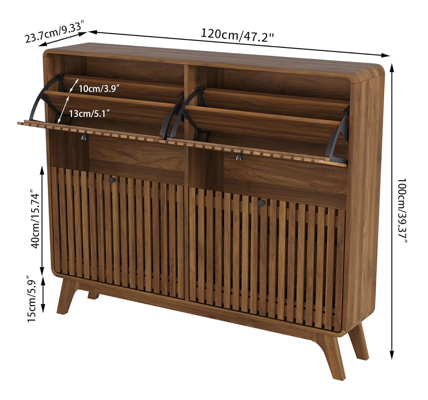 #Large Bamboo Shoe Cabinet wit - Drawer Organizer Bamboo 评论和价格