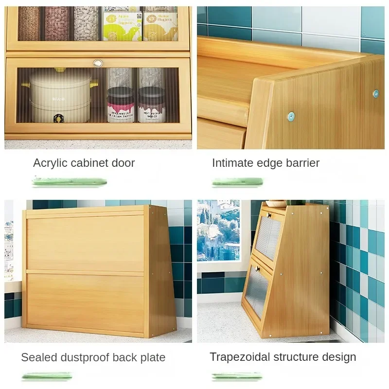 Bamboo Kitchen Storage Cabinet - Drawer Organizer Bamboo 评论和价格