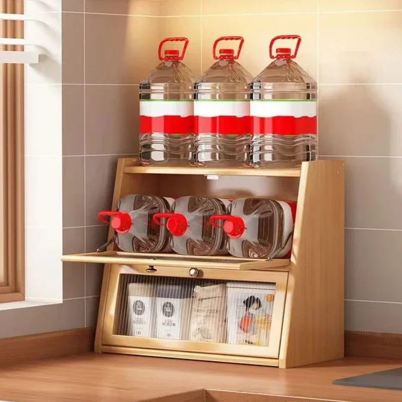 Bamboo Kitchen Storage Cabinet - Drawer Organizer Bamboo 评论和价格